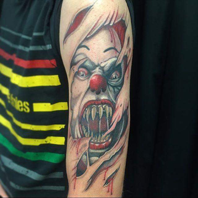 tatouage clown 49