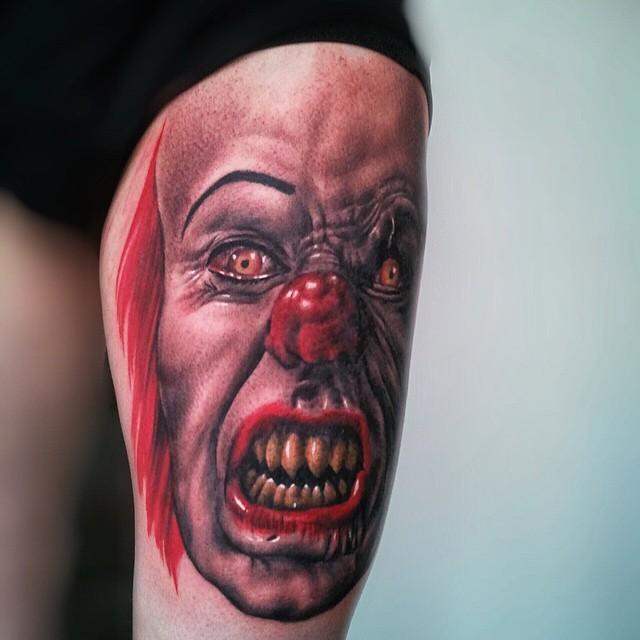 tatouage clown 55