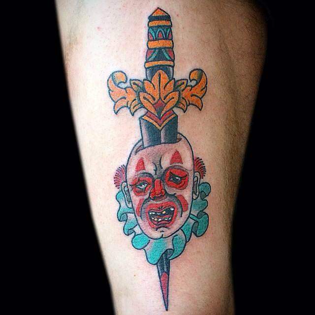 tatouage clown 73