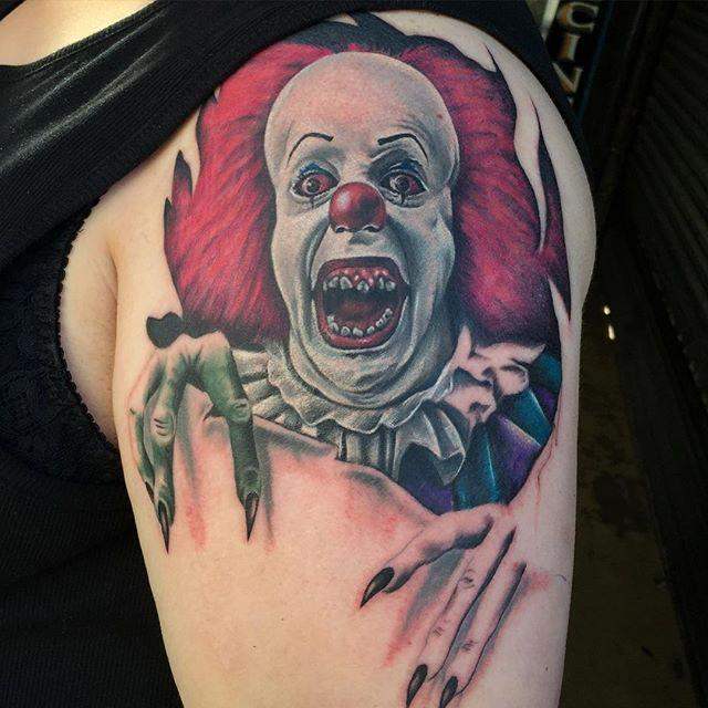 tatouage clown 95