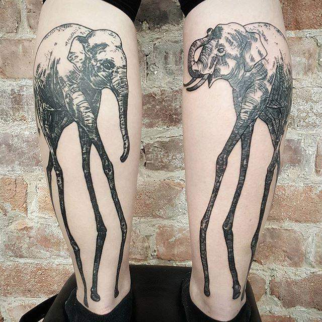 tatouage elephant 05