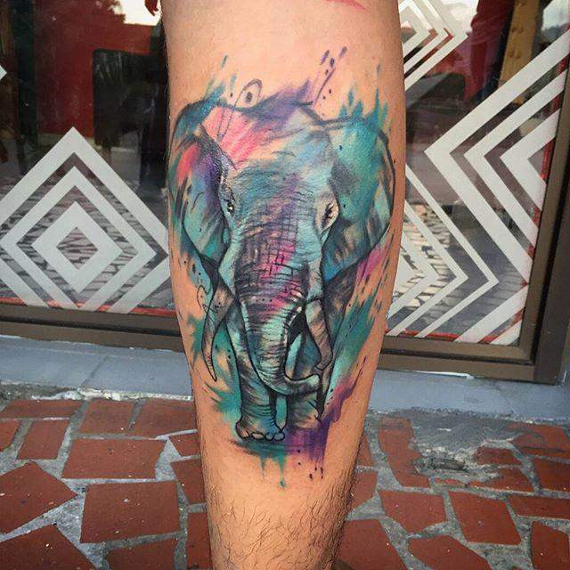 tatouage elephant 121