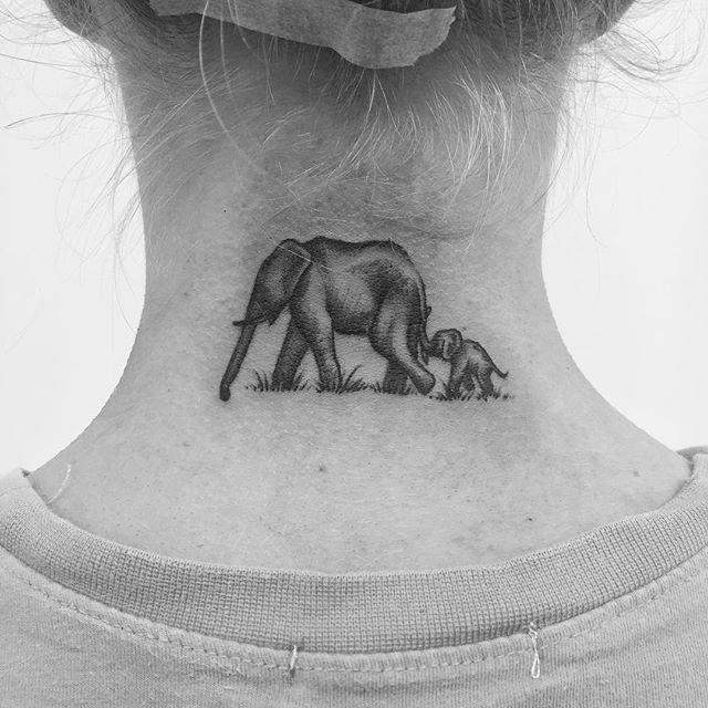 tatouage elephant 23