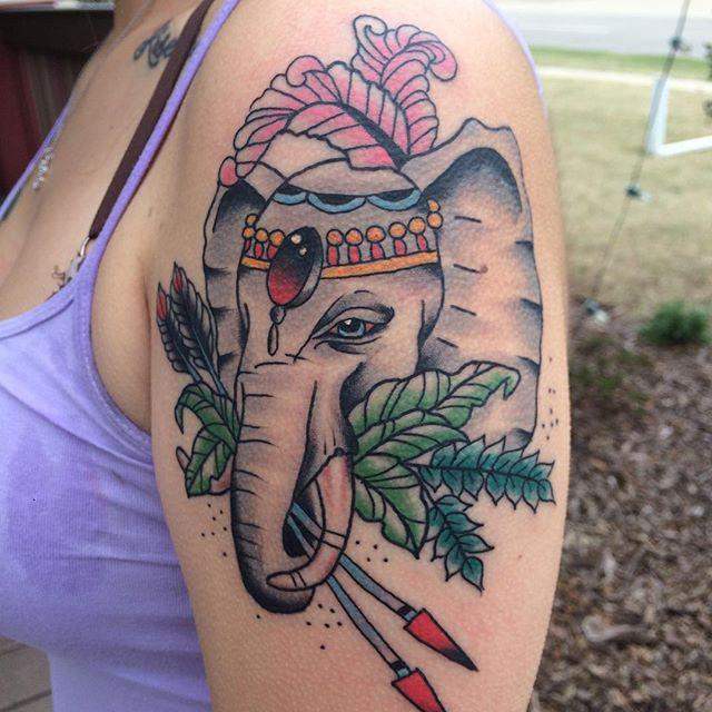tatouage elephant 27