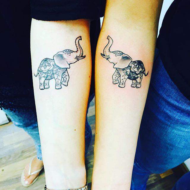 tatouage elephant 35