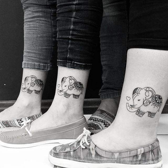 tatouage elephant 97