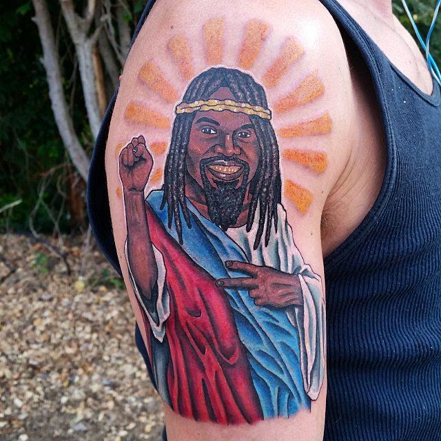 tatouage jesus 121