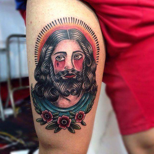 tatouage jesus 77