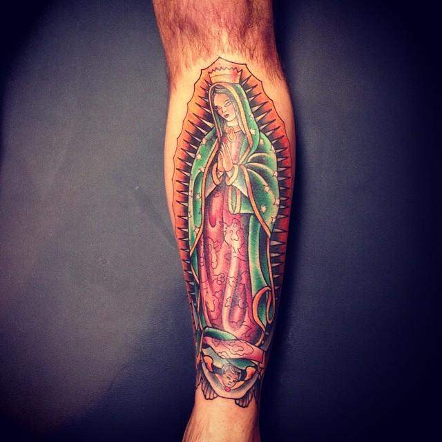 tatouage vierge marie 121