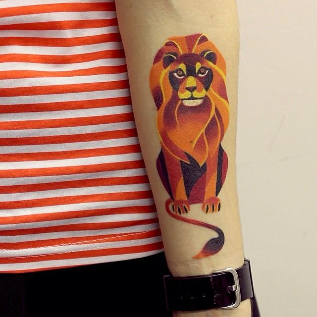 tatouage lion 05