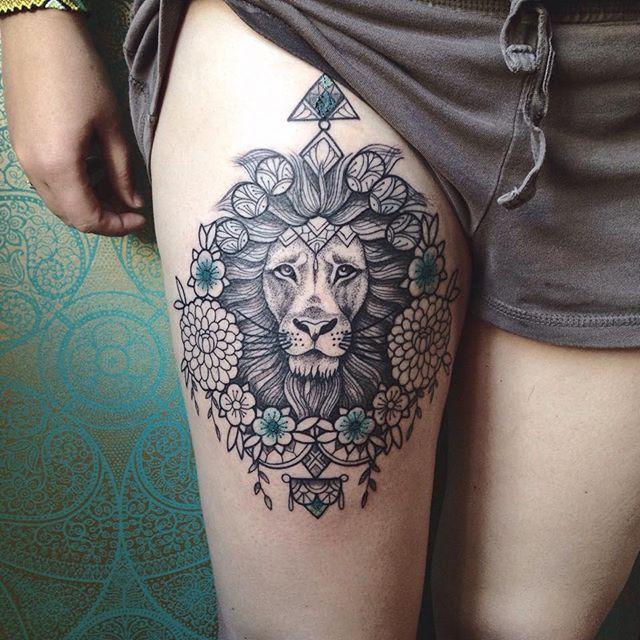 tatouage lion 11