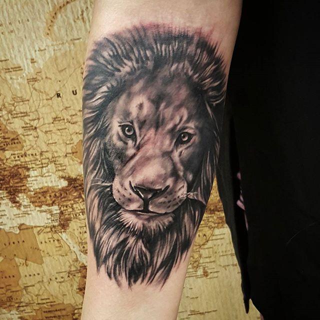 tatouage lion 23