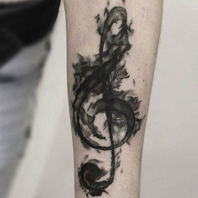tatouage note musical 17