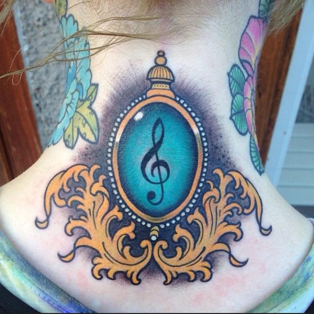 tatouage note musical 33