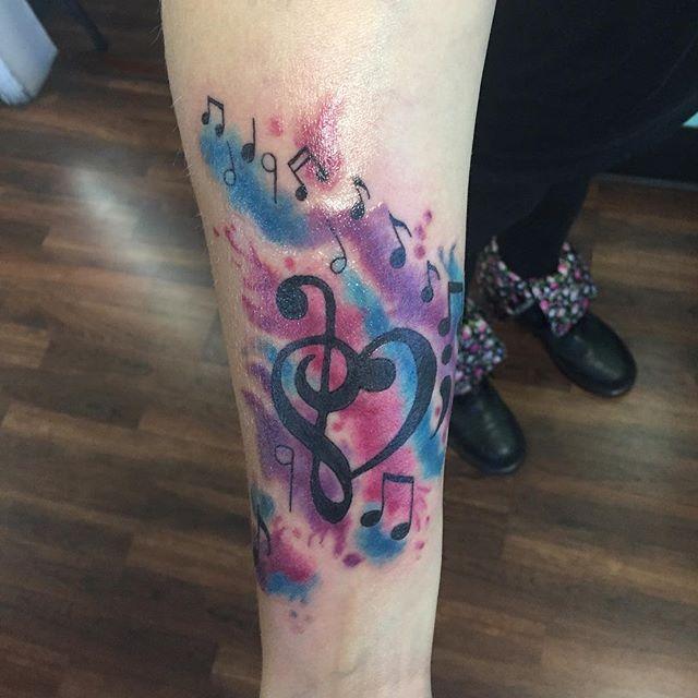 tatouage note musical 83