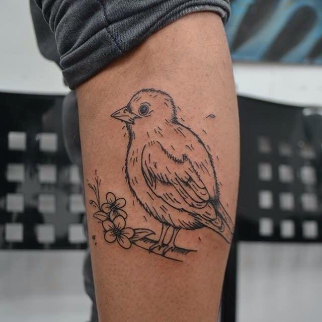 tatouage oiseau 91