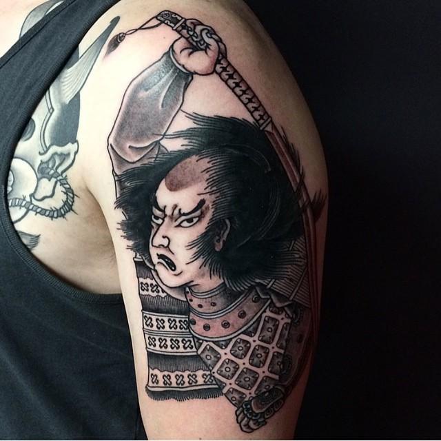 tatouage samourai 17