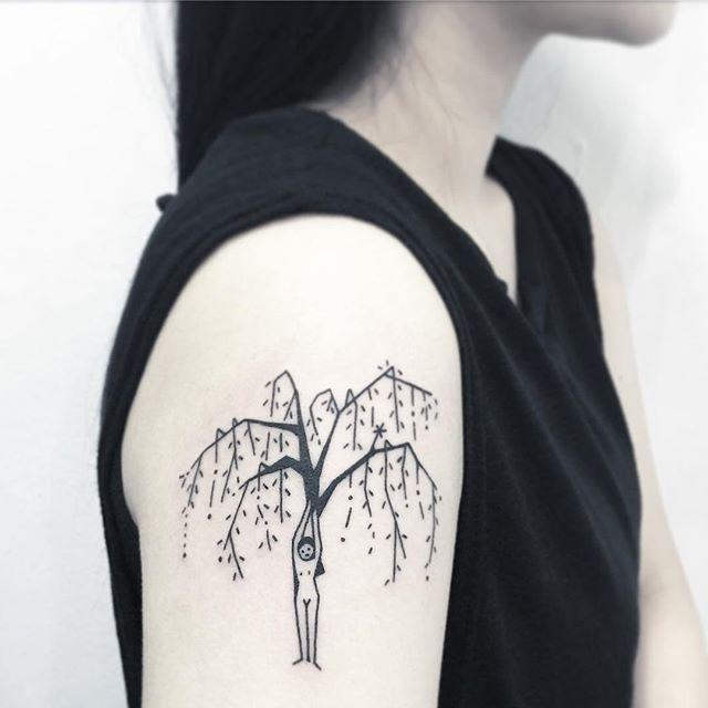 tatouage arbre 115