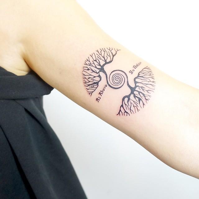 tatouage arbre 37
