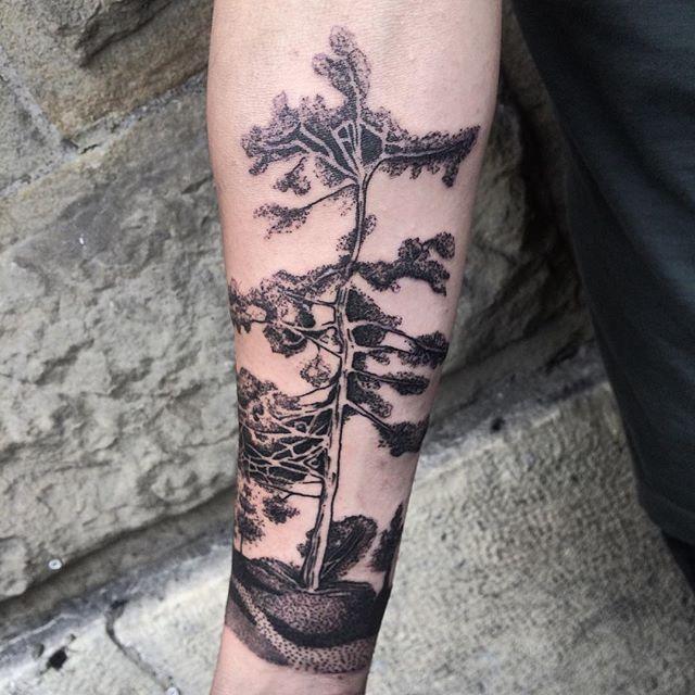 tatouage arbre 63
