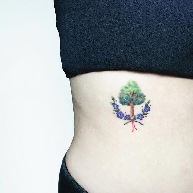 tatouage arbre 71