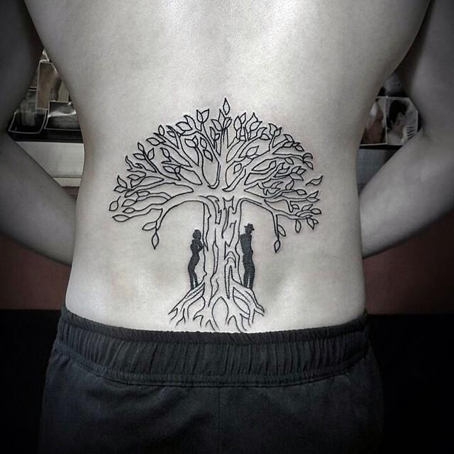 tatouage arbre 75