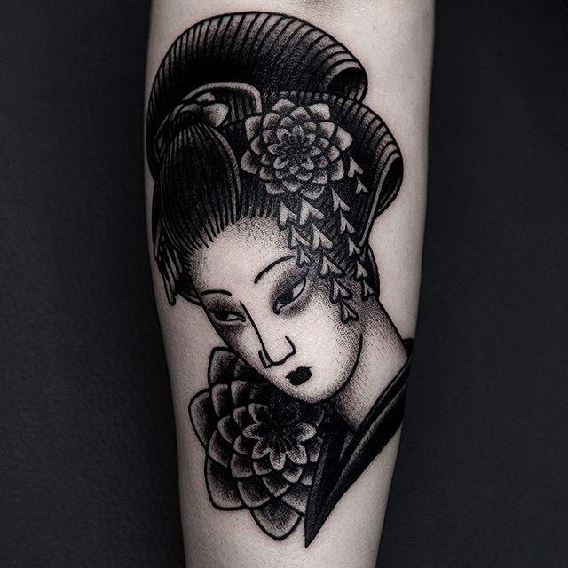tatouage geisha 77