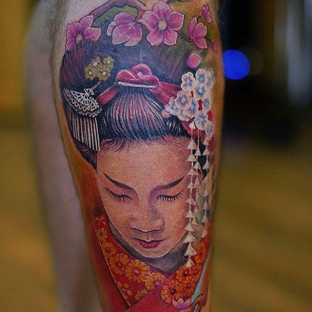tatouage geisha 85