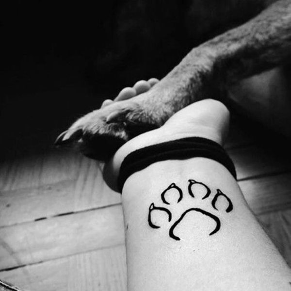 tatouage empreinte chien 105