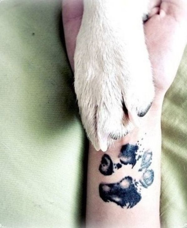tatouage empreinte chien 143