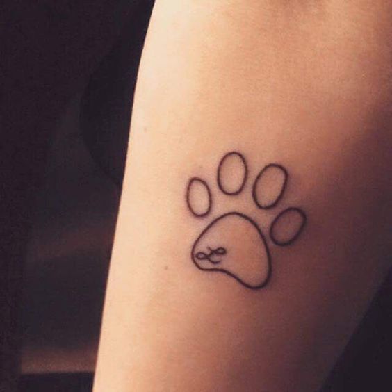 tatouage empreinte chien 183
