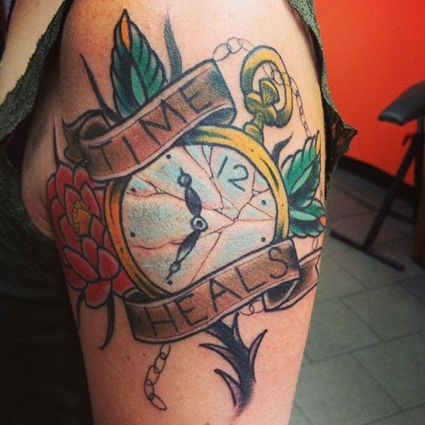 tatouage horloge montre 07