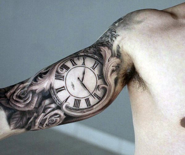 tatouage horloge montre 15
