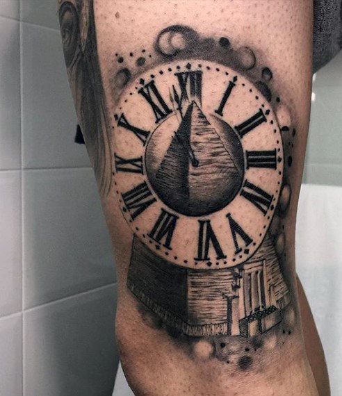 tatouage horloge montre 17
