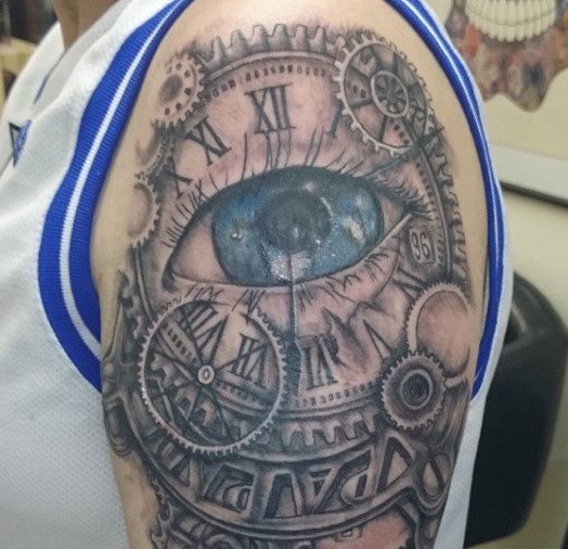 tatouage horloge montre 29