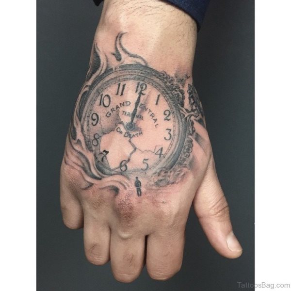 tatouage horloge montre 53