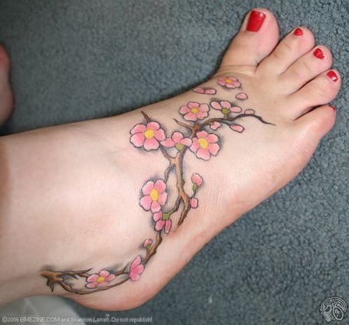 24 tatouages pied