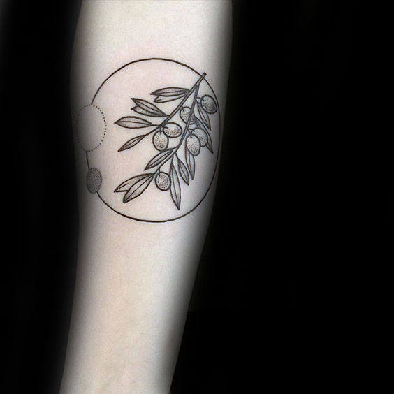 tatouage rameau d'olivier106