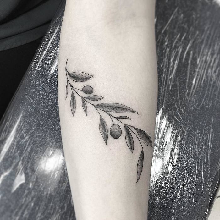 tatouage rameau d'olivier166