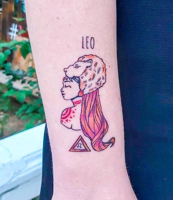 tatouage lion 23