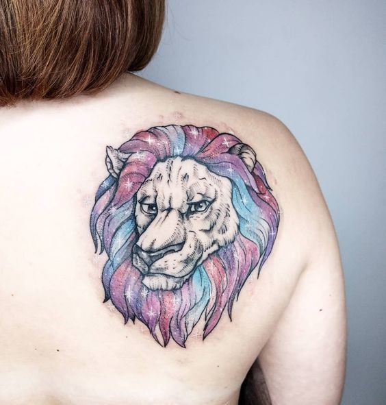 tatouage lion 30