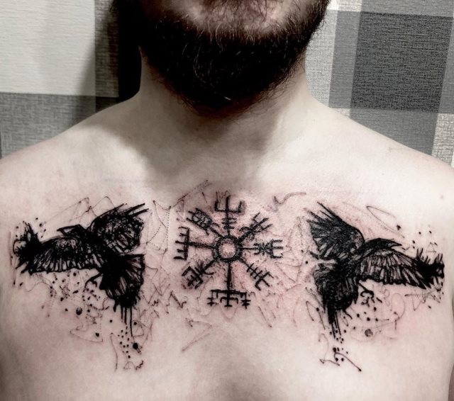 tattoo boussole vegvisir12