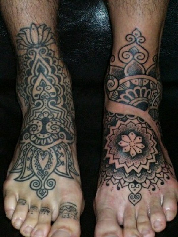tatuaggio piede disegno 106