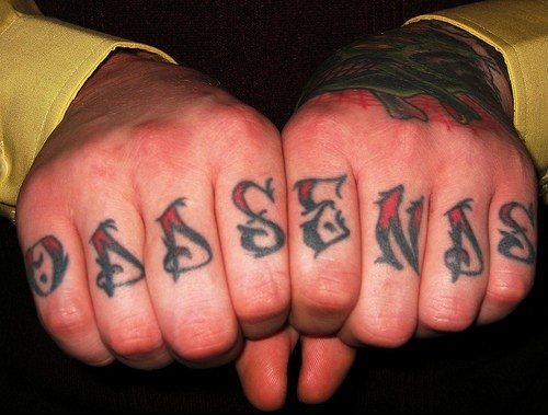 tatuaggio dito articolazione 509