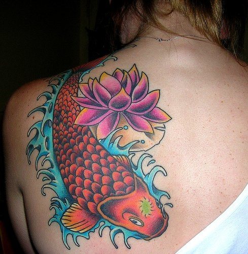 tatuaggio fiore loto 1022