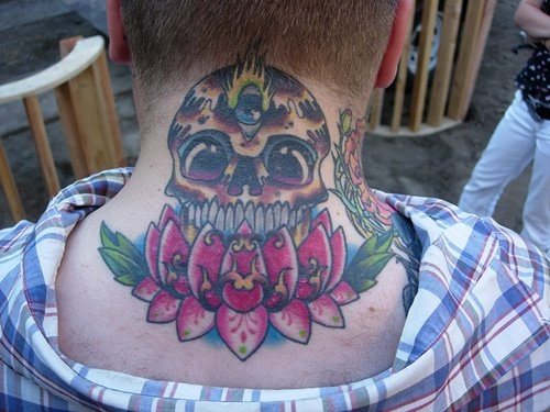 tatuaggio fiore loto 1070