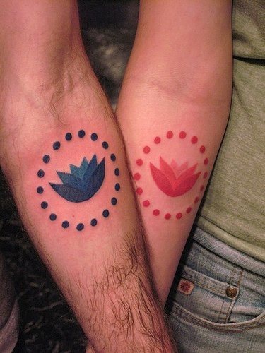 tatuaggio fiore loto 1072