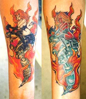 tatuaggio demone 45
