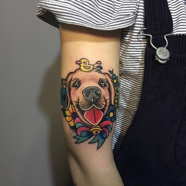 tatuaggio cane 77