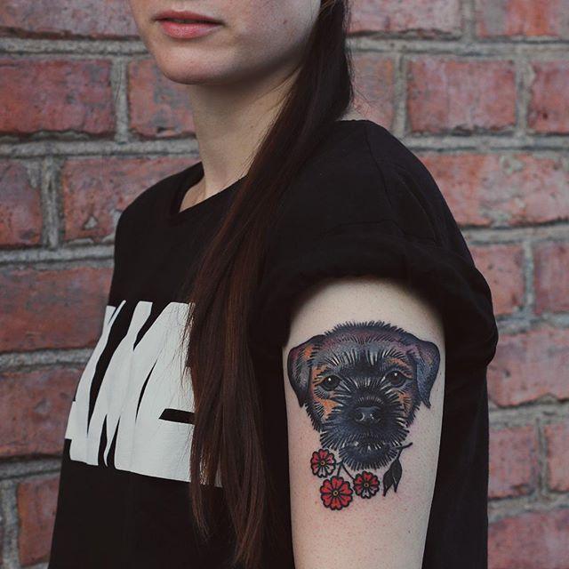 tatuaggio cane 95